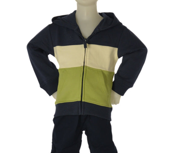 FELPA NEONATO ZIPPY CAPPUCCIO FELPATA  FULL ZIP TASCHE ART. ZBBAP0201-26012