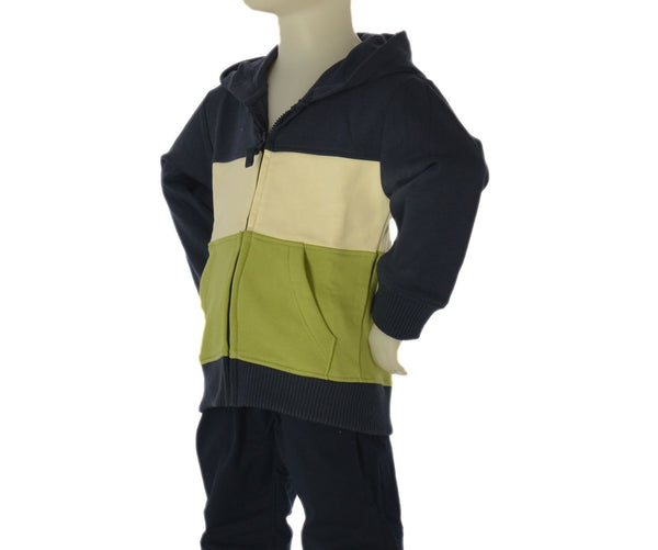 FELPA NEONATO ZIPPY CAPPUCCIO FELPATA  FULL ZIP TASCHE ART. ZBBAP0201-26012