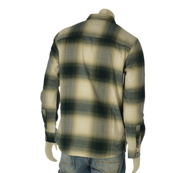 CAMICIA UOMO LEE FLANELLA SCOZZESE BOTTONI TASCHINO LOGO COTONE ART. LEESURE SHIRT PONDEROSA PINE