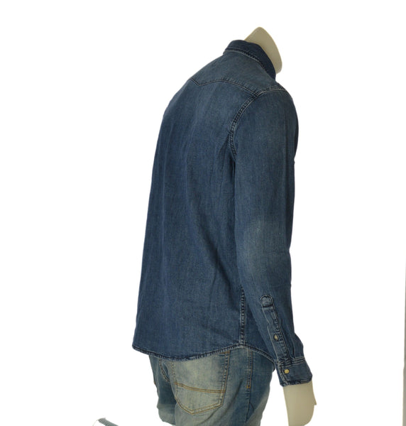 CAMICIA UOMO LEE JEANS BOTTONI A PRESSIONE TASCHINI ART. WESTERN SHIRT BROOKSIDE