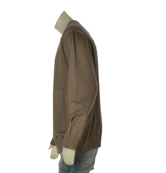 MAGLIONE UOMO COVERI TAGLIE OVER GIROCOLLO BASICO LOGO VISCOSA ART. OTR1765