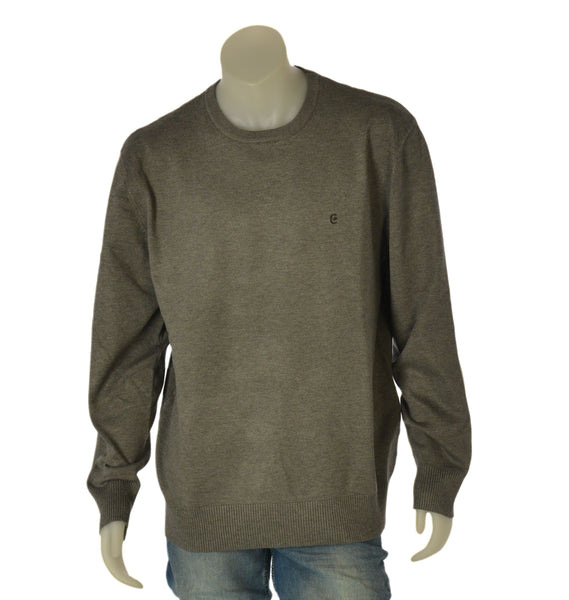 MAGLIONE UOMO COVERI TAGLIE OVER GIROCOLLO BASICO LOGO VISCOSA ART. OTR1765