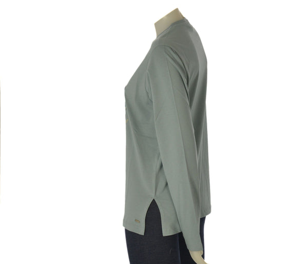 MAGLIA DONNA CAMPAGNOLO MANICA LUNGA GIROCOLLO JERSEY COTONE STAMPA ART. 2K8696