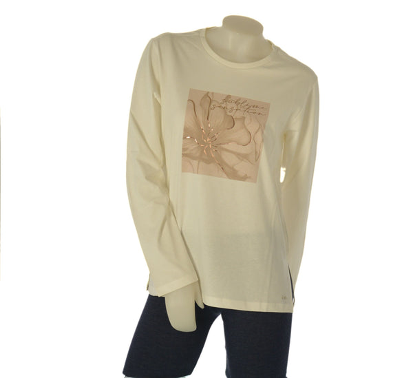 MAGLIA DONNA CAMPAGNOLO MANICA LUNGA GIROCOLLO JERSEY COTONE STAMPA ART. 2K8696