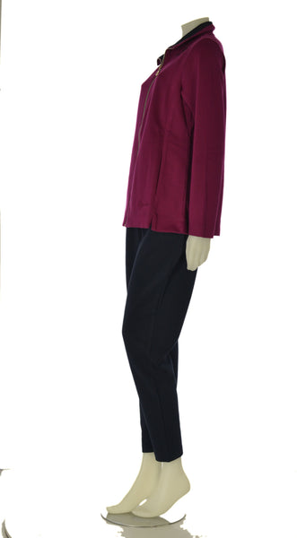 TUTA DONNA CAMPAGNOLO FELPA FULL ZIP PANTALONE JERSEY PESANTE ART. 8E76565