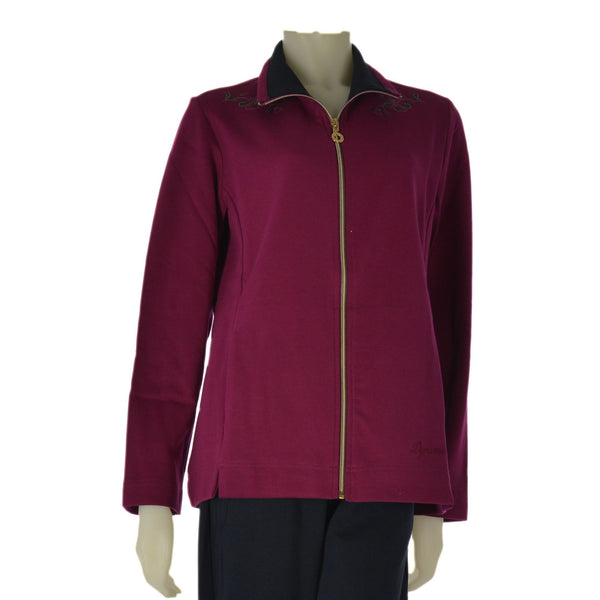 TUTA DONNA CAMPAGNOLO FELPA FULL ZIP PANTALONE JERSEY PESANTE ART. 8E76565