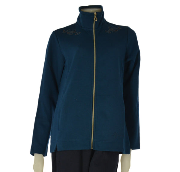 TUTA DONNA CAMPAGNOLO FELPA FULL ZIP PANTALONE JERSEY PESANTE ART. 8E76565