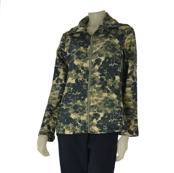TUTA DONNA CAMPAGNOLO FELPATA FELPA FULL ZIP FANTASIA PANTALONE ELASTICO TASCHE ART. 8Q76583