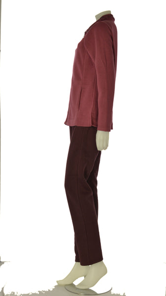 TUTA DONNA CAMPAGNOLO FELPA FULL ZIP TASCHE PANTALONE ELASTICO TASCHE FELPATA ART. 8Q76587