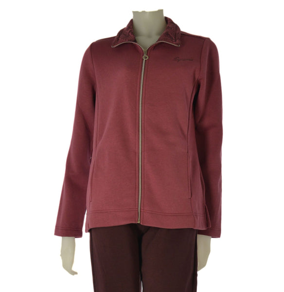 TUTA DONNA CAMPAGNOLO FELPA FULL ZIP TASCHE PANTALONE ELASTICO TASCHE FELPATA ART. 8Q76587