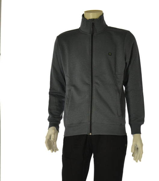 TUTA UOMO HAWK & EAGLE FELPA FULL ZIP TASCHE PANTALONE FELPATA ART. TF0068