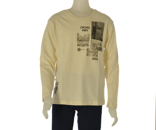 MAGLIA RAGAZZO LOSAN GIROCOLLO MANICA LUNGA STAMPA ART. L26WB0101