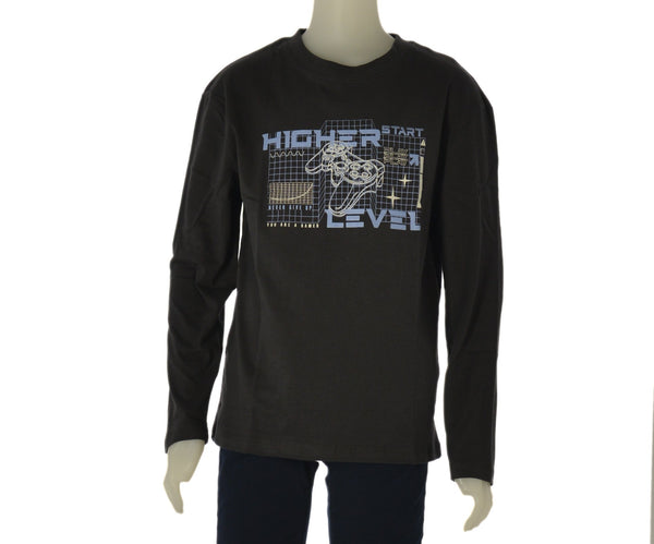MAGLIA RAGAZZO LOSAN MANICA LUNGA GIROCOLLO STAMPA CALDO COTONE ART. L26WB0116