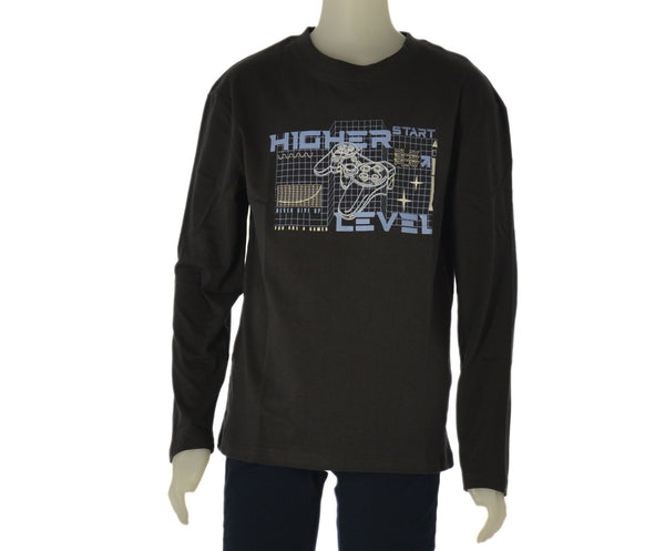 MAGLIA RAGAZZO LOSAN MANICA LUNGA GIROCOLLO STAMPA CALDO COTONE ART. L26WB0116