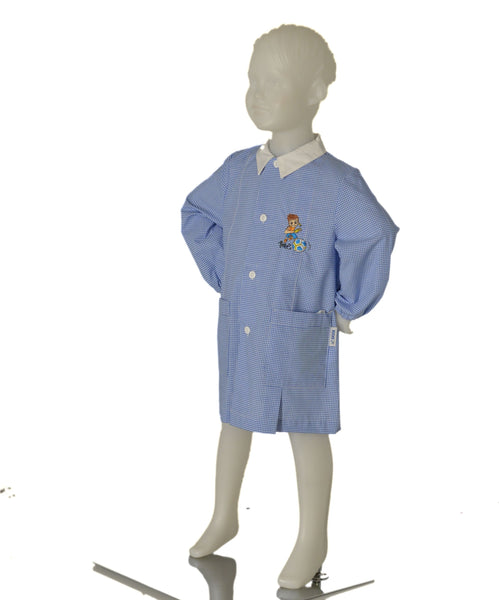 GREMBIULE BAMBINO SCUOLA ASILO BOTTONI COLLETTO CALCIO PALLONE MARCA SIGGI ART.33GR3743