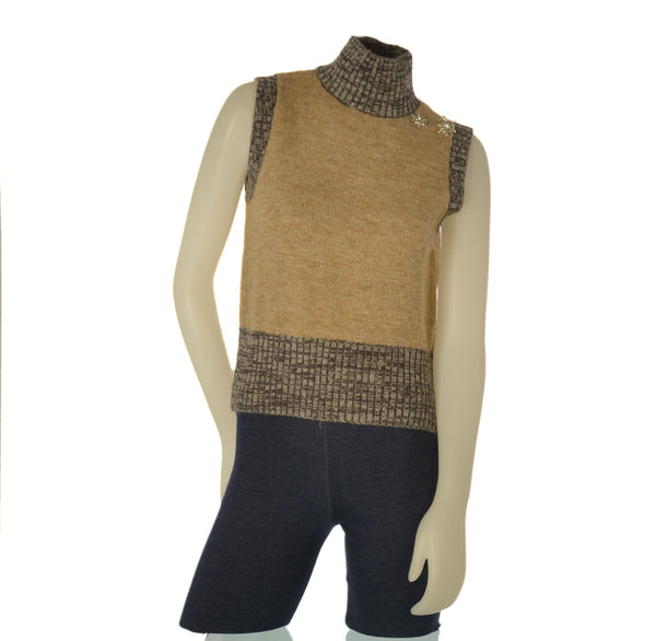 GILET DONNA SEASONS OF GRACE COLLO LUPETTO BOTTONI GIOIELLO ART.  304