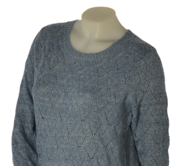 MAGLIONE DONNA SEASONS OF GRACE GIROCOLLO LAVORATO LUREX ART. 337