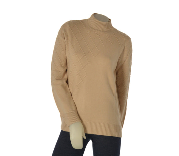 MAGLIONE DONNA SEASONS OF GRACE LUPETTO ROMBI ART. 345