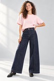 JEANS DONNA GRIFFAI WIDE LEG ELASTICIZZATO TASCHE ART. DGF7331