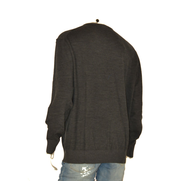MAGLIONE UOMO IL GRANCHIO TAGLIE OVER GIROCOLLO BASICO LANA LOGO ART. OGRT1077