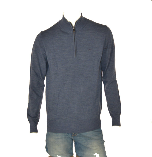 MAGLIONE UOMO IL GRANCHIO LUPETTO MEZZA ZIP LANA LOGO ART. GRT1047