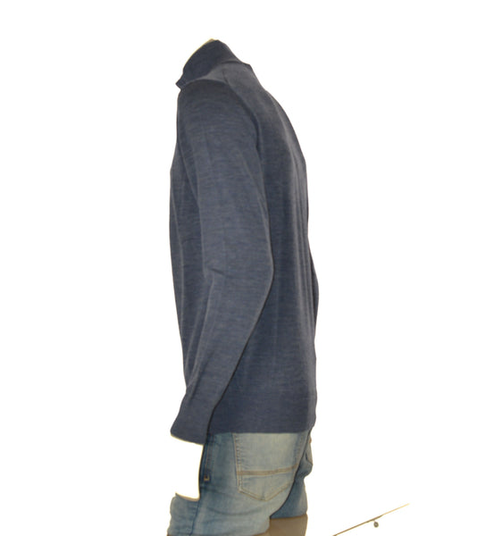 MAGLIONE UOMO IL GRANCHIO LUPETTO MEZZA ZIP LANA LOGO ART. GRT1047