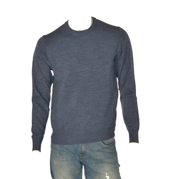 MAGLIONE UOMO IL GRANCHIO GIROCOLLO BASICO LOGO LANA ART. GRT1045