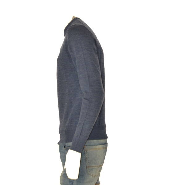 MAGLIONE UOMO IL GRANCHIO GIROCOLLO BASICO LOGO LANA ART. GRT1045
