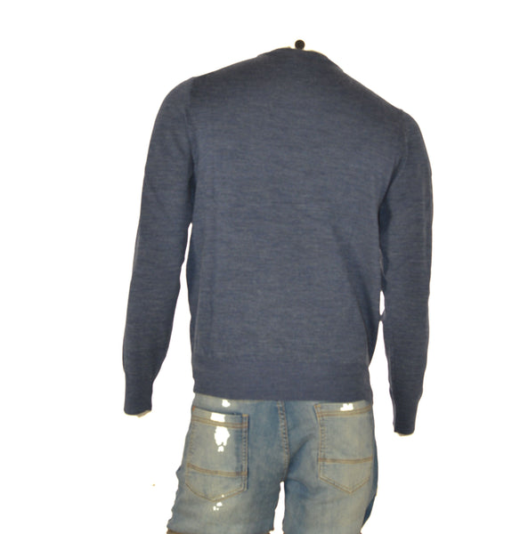 MAGLIONE UOMO IL GRANCHIO GIROCOLLO BASICO LOGO LANA ART. GRT1045