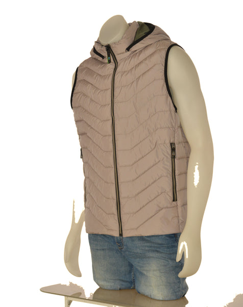 GILET UOMO SEA BARRIER TRAPUNTATO CAPPUCCIO ZIP TASCHEART.GIUNCO-89C