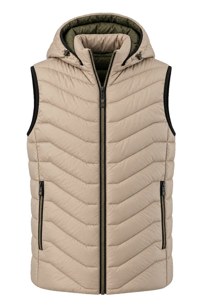 GILET UOMO SEA BARRIER TRAPUNTATO CAPPUCCIO ZIP TASCHEART.GIUNCO-89C