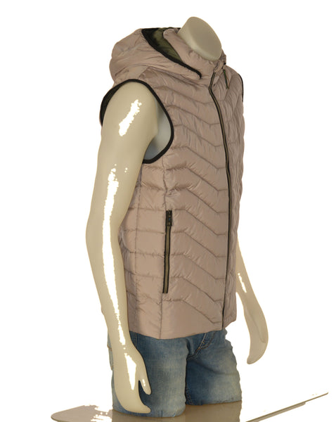 GILET UOMO SEA BARRIER TRAPUNTATO CAPPUCCIO ZIP TASCHEART.GIUNCO-89C