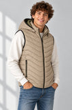 GILET UOMO SEA BARRIER TRAPUNTATO CAPPUCCIO ZIP TASCHEART.GIUNCO-89C