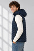 GILET UOMO SEA BARRIER TRAPUNTATO CAPPUCCIO ZIP TASCHEART.GIUNCO-89C