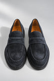 SCARPE UOMO NERO GIARDINI MOCASSINO SCAMOSCIATO ART. I60124OU