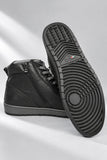 SCARPE UOMO NERO GIARDINI SNEAKERS ALTE IN PELLE CON ZIP ART. I601340U