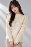 LUPETTO DONNA GAIA B CON RICAMI FLOREALI IN RILIEVO ART. 801