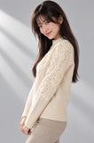 LUPETTO DONNA GAIA B CON RICAMI FLOREALI IN RILIEVO ART. 801