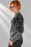 LUPETTO DONNA GAIA B CON RICAMI FLOREALI IN RILIEVO ART. 801