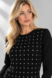 MAGLIONE DONNA GAIA B GIROCOLLO CON STRASS ART. ART823