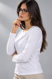 MAGLIETTA DONNA LOSAN GIROCOLLO COTONE ART.L26WM0101
