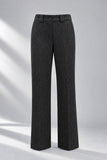 PANTALONI DONNA PERLA GAMBA LARGA ZIP E BOTTONI ART.PISA