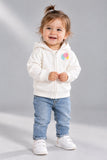 FELPA BAMBINA ZIPPY FELPATA FULL ZIP CAPPUCCIO TASCHE STAMPE ART.ZBGAP0201