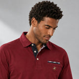 POLO UOMO BEVERLY HILLS POLO CLUB MANICA LUNGA TASCHINO COTONE ART. P451231
