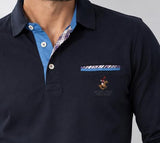 POLO UOMO BEVERLY HILLS POLO CLUB MANICA LUNGA TASCHINO COTONE ART. P451231