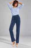 PANTALONI DONNA EMANUELA COSTA WIDE LEG ELASTICO IN VITA ART.35898-27