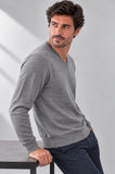 MAGLIONE UOMO NAVIGARE SCOLLO V BASICO LOGO ART. NJ1004