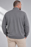 MAGLIONE UOMO RE DEL MARE OVER META ZIP MISTO LANA CASHMERE ART.222422X