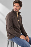 FELPA UOMO BEVERLY HILLS POLO CLUB LUPETTO CON BOTTONI FELPATA LOGO ART. F451293