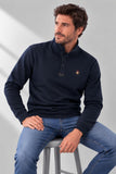 FELPA UOMO BEVERLY HILLS POLO CLUB LUPETTO CON BOTTONI FELPATA LOGO ART. F451293